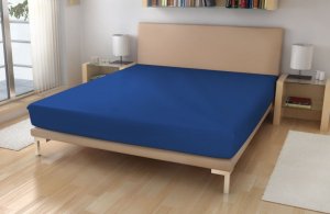 Polášek Prostěradlo jersey č. 23 tm. modrá 100% bavlna Modrá 60x120