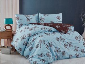 Povlečení francouzské bavlna 200x200,70x90 Liana blue