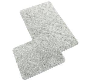 Koupelnová sada předložek SILVER 60x100+60x50cm šedá