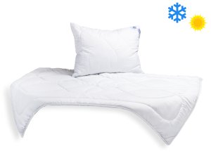 Celoroční SET prodloužená přikrývka 140x220cm 1100g + polštář 70x90cm 900g UNICO® zip