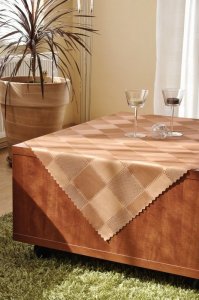 Polášek Holešov Ubrus teflon Du-pont č.2384 100% polyester Hnědá 120x120
