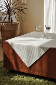 Polášek Holešov Ubrus teflon UNI bílá 100% polyester Bílá 140x180