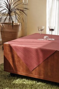 Polášek Holešov Ubrus teflon UNI starorůžová 7363 100% polyester Růžová 30x30