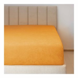 Polášek Metráž froté č.7 žlutá 85% bavlna + 15% polyamid Froté š.230 cm