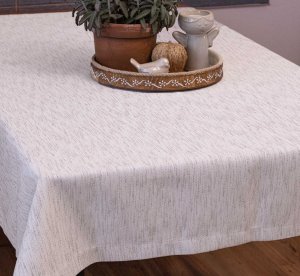 Polášek Holešov Ubrus teflon PEKA taupe abstrakce 100% polyester 120x140