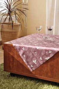 Polášek Holešov Ubrus teflon tisk 5537-2 100% polyester květiny 100x100