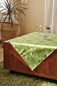 Polášek Holešov Ubrus teflon tisk 5537-4 100% polyester květiny 100x100