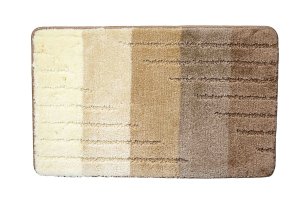Polášek Holešov Koupelnová předložka Selection 10 100% Polypropylen Hnědo-béžová Dvoudíl 50x80