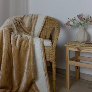 Polášek Holešov Deka beránek č. 10 100% polyester Béžová 150x200
