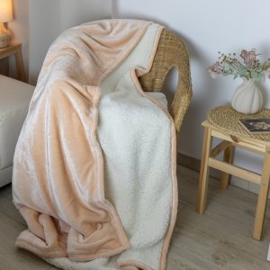 Polášek Holešov Deka beránek č. 27 100% polyester 150x200 Šampáňo